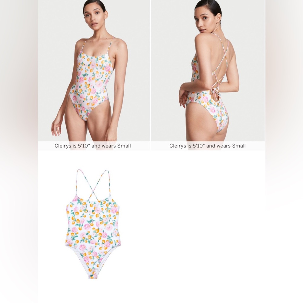 Essential lemon flower one piece swimsuit